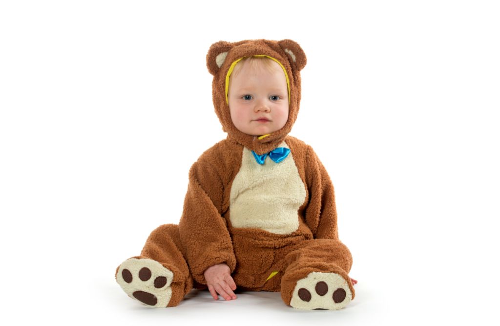 Bear Design Long Sleeve Baby Jumpsuit